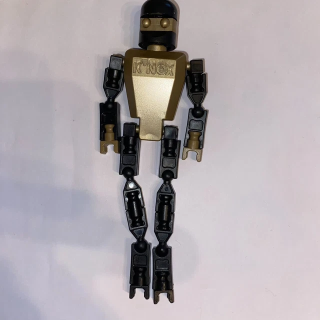 GENUINE GOLD K NEX Man. Discontinued. Knex Robot Men. 4.99