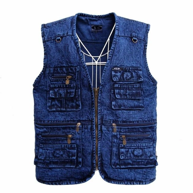 Gilet De Pêche Homme Avec Multiples Poches - Léger, Sans Manches, Dos En Maille Respirant, Pour Randonnée Et Plein Air