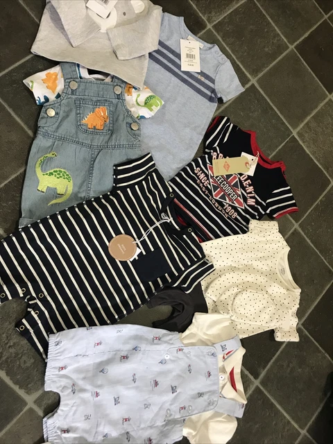 Pacchetto vestiti bambino F&F White Company 10 articoli nuovissima età 0-6 mesi