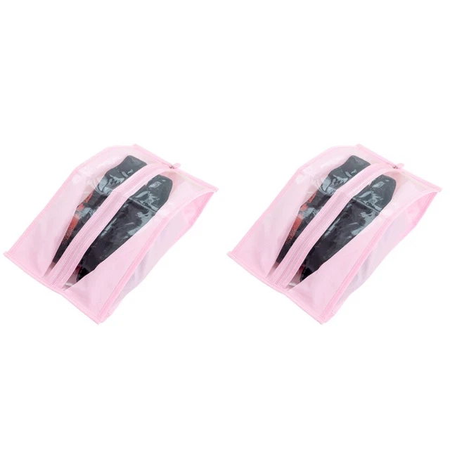 2 stücke tuch reisen schuhe tasche transparent lagerung beutel