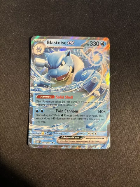 Blastoise ex - 009/165 - SV: Scarlet and Violet 151 - Pokemon