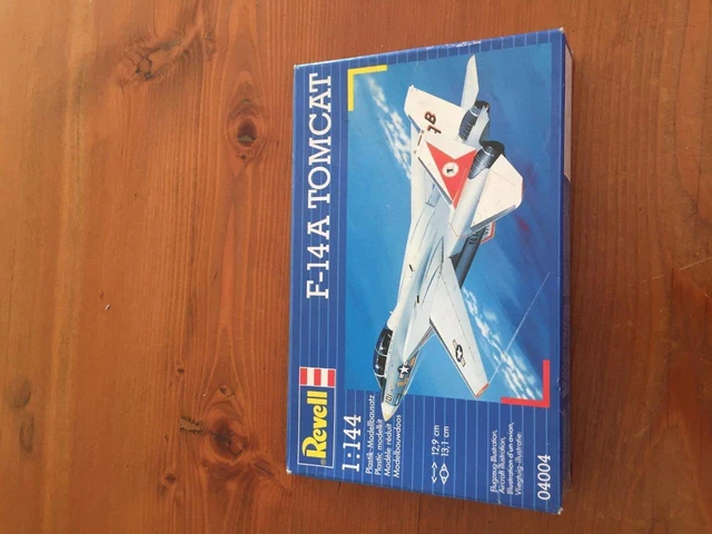 REVELL 1:144 SCALE Vintage F-14A Tomcat Model War Plane Kit In New Cond ...