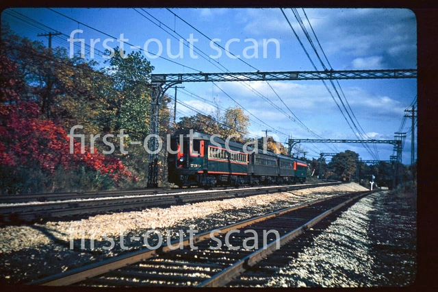 R DUPLICATE SLIDE - CNSM North Shore 739 Trolley Electric Action Lake Bluff 1949