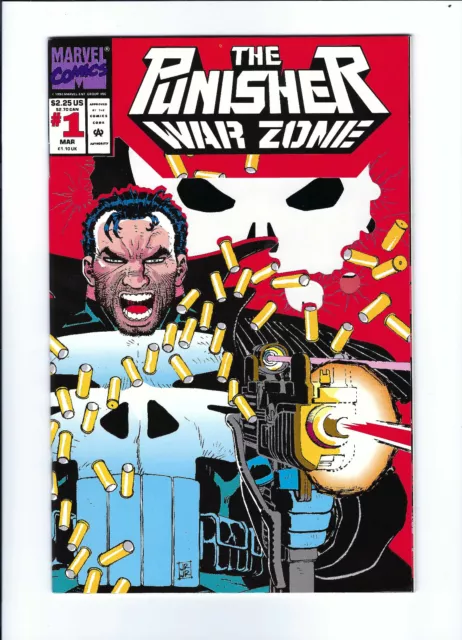 The Punisher: War Zone #1 (MARVEL, Die-Cut Wrap Around Cover, March 1992) NM