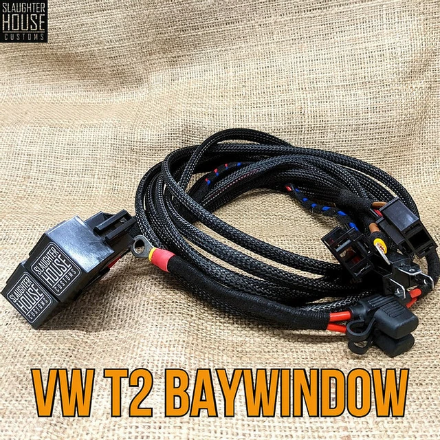 SHC VW T2 Bay Window Headlight Relay, Wiring Loom, Upgrade £66.95