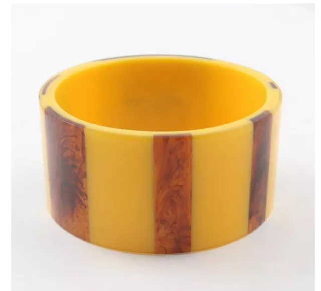 AUTHENTIC KATE SPADE YELLOW & TORTOISE SHELL Bangle Bracelet-NEW W/CARD!