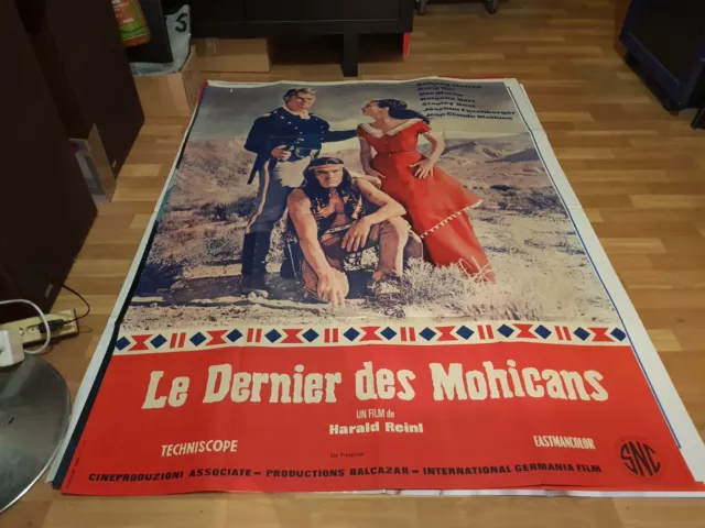 Affiche cinema 120x160 LE DERNIER DES MOHICANS