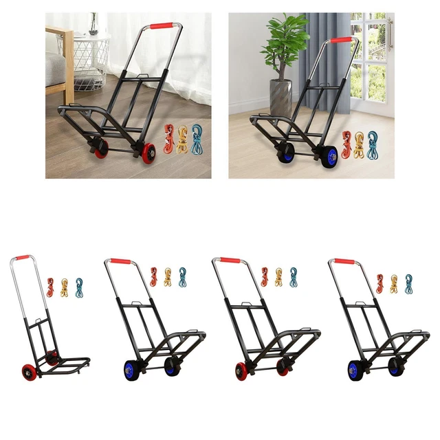 Portable pliable de chariot de chariot à poignée réglable de chariot de main