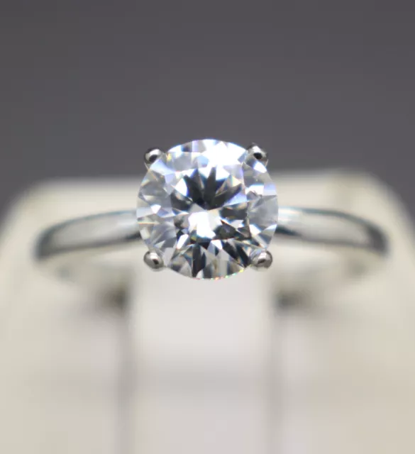1.25cts H Color VVS1 Diamond Solitaire Engagement Ring Lab Created $2050 Retail