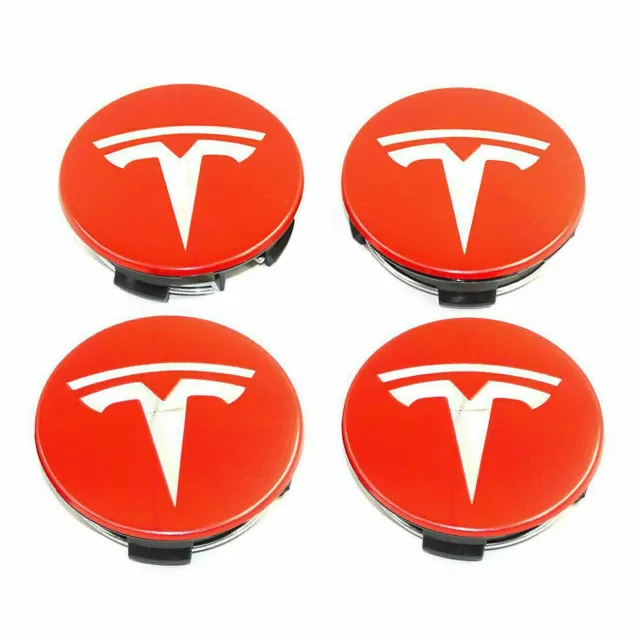 Auto Nabendeckel Felgendeckel Nabenkappen Schwarz für Tesla Model