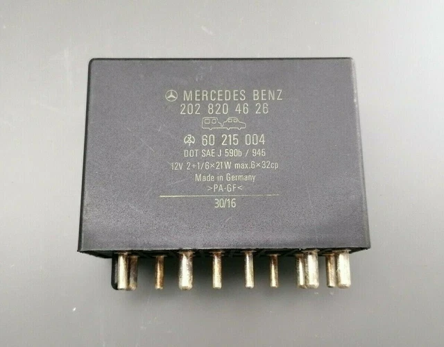Relais De Clignotant Original Mercedes-Benz W202 Classe C - Référence A2028204626 - 12V Pour AHK