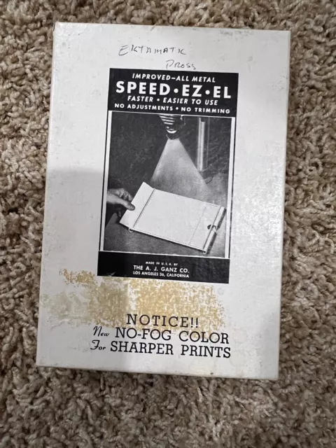 Speed-Ez-EL 3.5” x 4.5” All Metal Printing Easel - darkroom use from AJ Ganz Co.