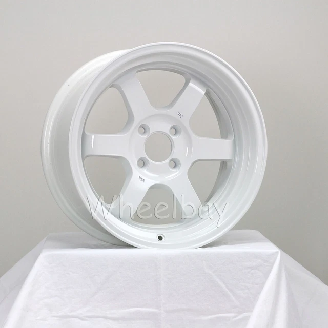 On Sale 4  Rota Wheel Grid V 2) 15X7 Offset+20 & 2 ) 15X8 4X100 Offset: 0 White