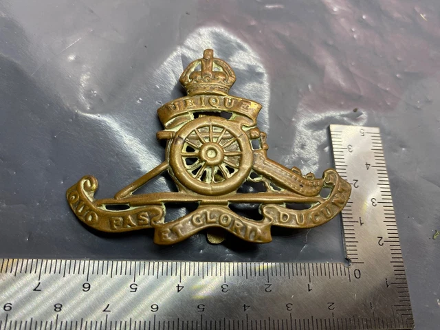 ORIGINAL BRITISH ARMY WW1 / WW2 Royal Artillery Cap Badge £8.00 ...