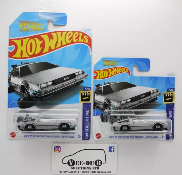 Hot Wheels Back To The Future Time Machine - Hover Mode Delorean 2024 HTB33 PAIR
