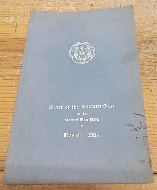 Roster 1968 Grand Chapter O.E.S. of the State of New York Booklet