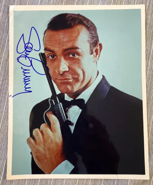 SEAN CONNERY 007 JAMES BOND Hand Signed Autographed 8 X 10 PHOTO W/COA Cc