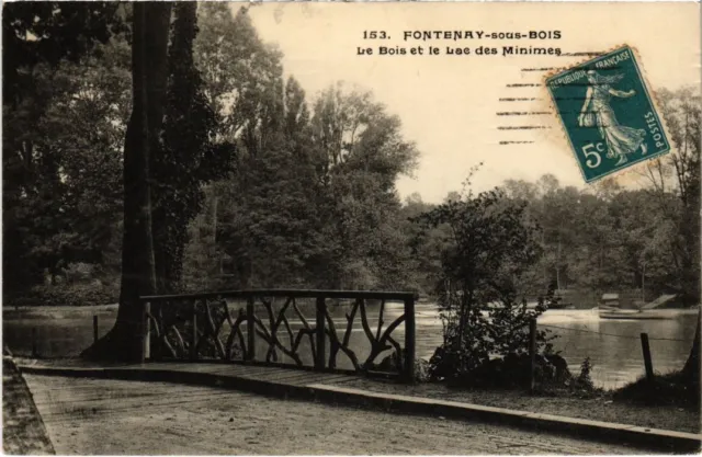 CPA AK Fontenay sous Bois Le Bois et le Lac des Minimes FRANCE (1282720)