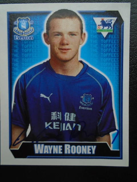 Wayne Roodie ADESIVO WAYNE ROONEY Everton Rookie Merlino Premier League 2003 #226 ...