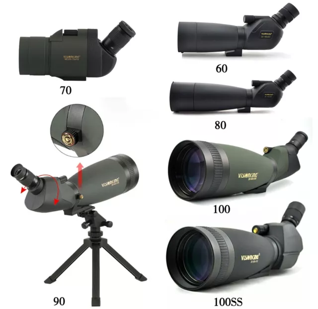 Visionking 60-100mm HD Teleskop Spektiv BAK4 Prism Spotting Scope Wasserdicht