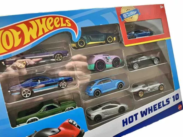 Hot Wheels 10 Pack Geschenk Kinder Spielzeug Autos BEETLE LAMBORGHINI BMW SHELBY