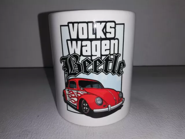 VOLKSWAGEN COCCINELLE COX BEETLE 1300 1303 VW TASSE ceramique MUG COFFEE NOEL