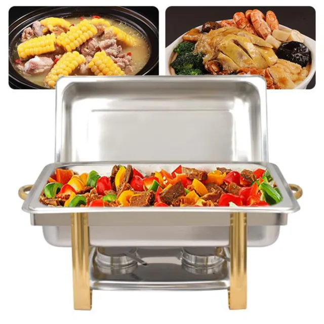 Stainless Steel Chafer Chafing Dish Sets Buffet Catering Pans Catering Tabletop