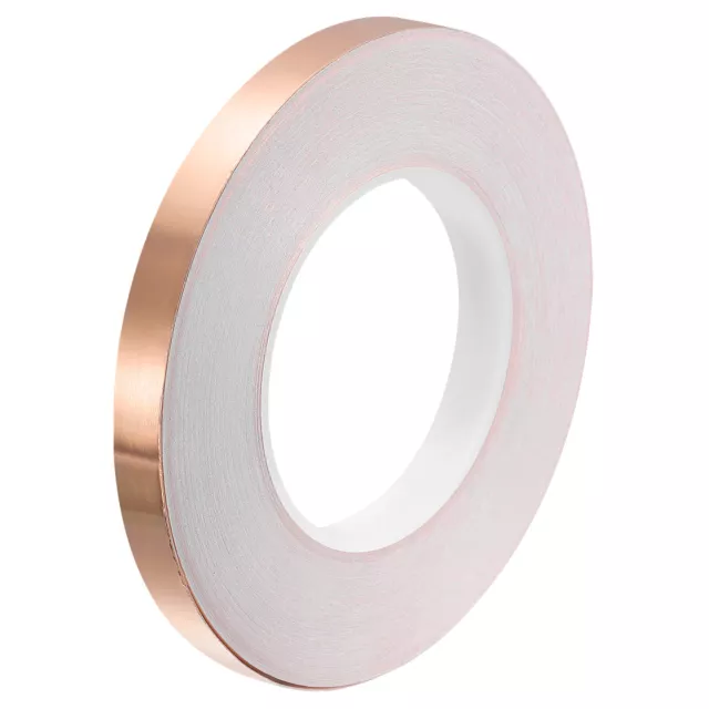 Copper Foil Tape 0.47 Inch x 54 Yards 0.05 Thick Single Sided for Electronics