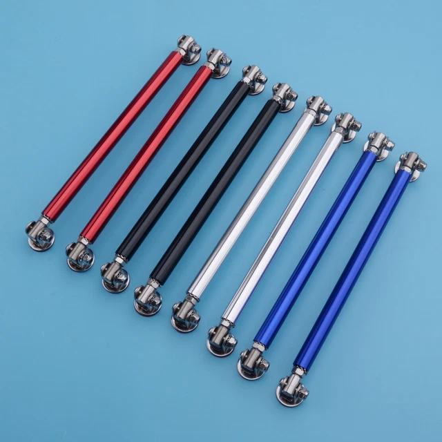 Universal 1 Pair Car Splitter Rods 75/100/150/200mm Racing Adjustable Front Rear Bumper Lip Support Strut Brace Tie Pull Bar Kit I3557714957