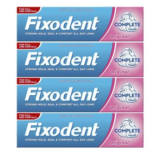 FIXODENT COMPLETE ORIGINAL Denture Adhesive Cream Strong Hold Value