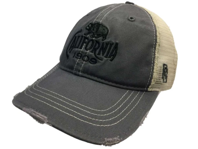 Californie Ca 1909 Rétro Marque Gris Maille Casquette Snapback Trucker Chapeau