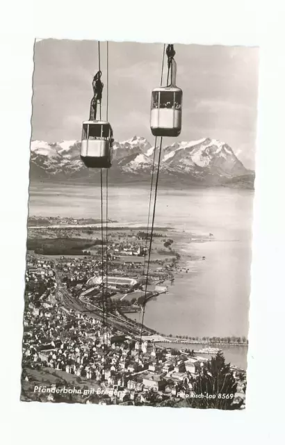 AK - Bregenz am Bodensee - Pfänderbahn - Seilbahn - Österreich - schwarz-weiß