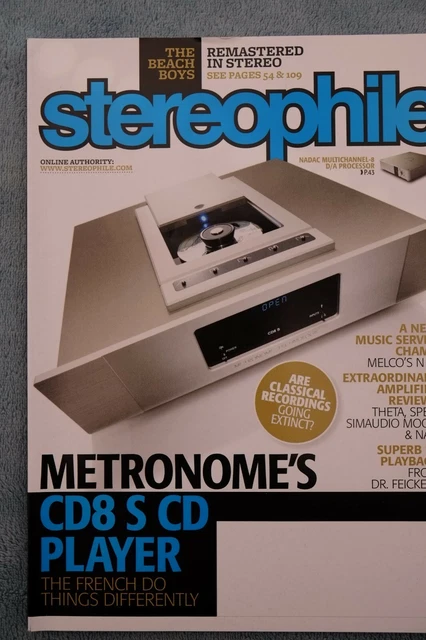 STEREOPHILE MAGAZINE. VOL.39 No.3, March 2016, Metronome's CD8 S CD ...