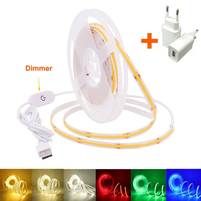 Striscia LED RGBIC 5V USB 3M - Controllo Alexa/Google, 1800 LED COB, Effetti Personalizzabili - Foto 9