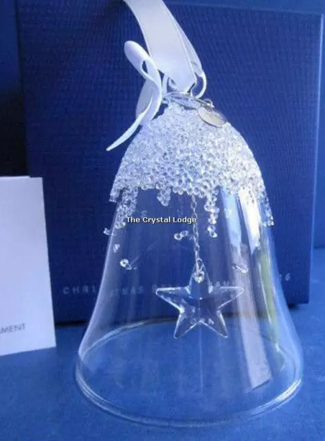 Swarovski Christmas Bell Ornament 2016 5221235 Mint Boxed Retired Rare