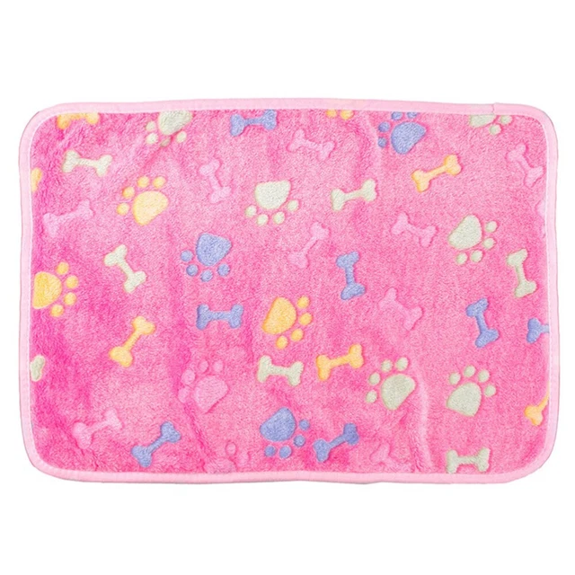 Manta para perro con huella de pata manta manta para perro de franela colchoneta esponjosa