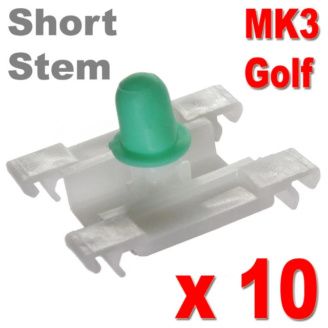 GOLF MK3 DOOR Trim Clips Bumpstrip Strip Moulding Vw Volkswagen Short