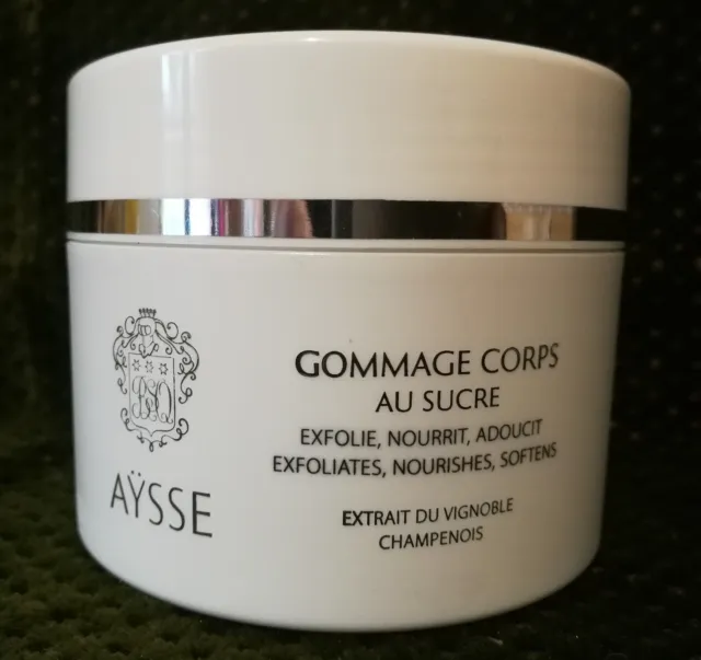 GOMMAGE CORPS AU SUCRE  AYSSE 200 ml  EXFOLIANT LISSANT ANTI AGE