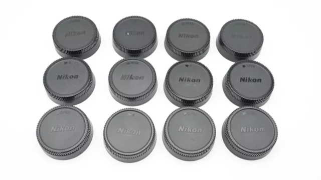 Genuine Nikon LF-1 F Mount Rear Lens Cap Lot Qty-12  (#T2170)