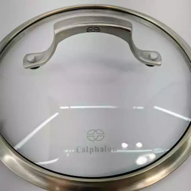 Calphalon 8" - 8-3/4" Glass And Stainless Steel Pot Pan Replacement Lid