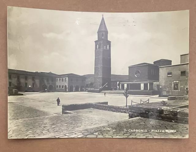 CAGLIARI CARBONIA PIAZZA ROMA - viaggiata 1959