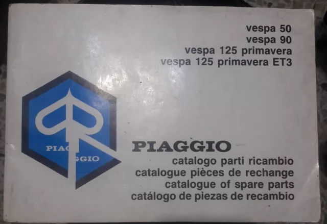 Catalogo Parti Di Ricambio Vespa 50 90 125 Primavera 125 Et3 ORIGINALE PIAGGIO