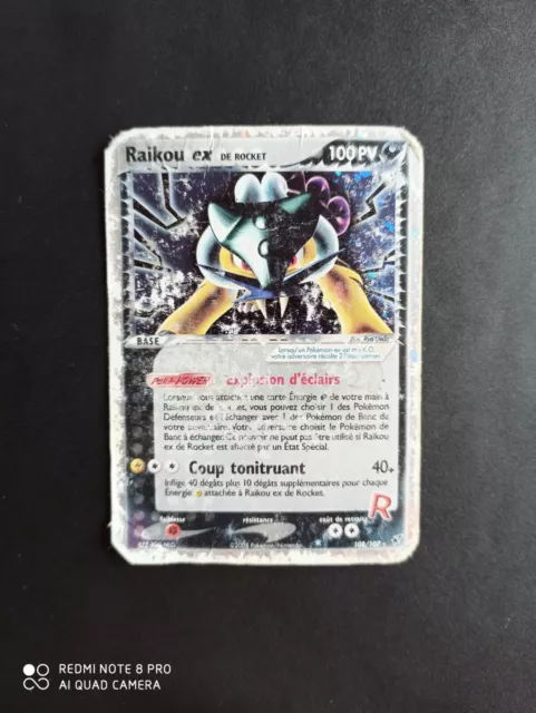 Pokemon Raikou Ex De Rocket 108/107 Card - Secret - Ex Deoxys Block - FR