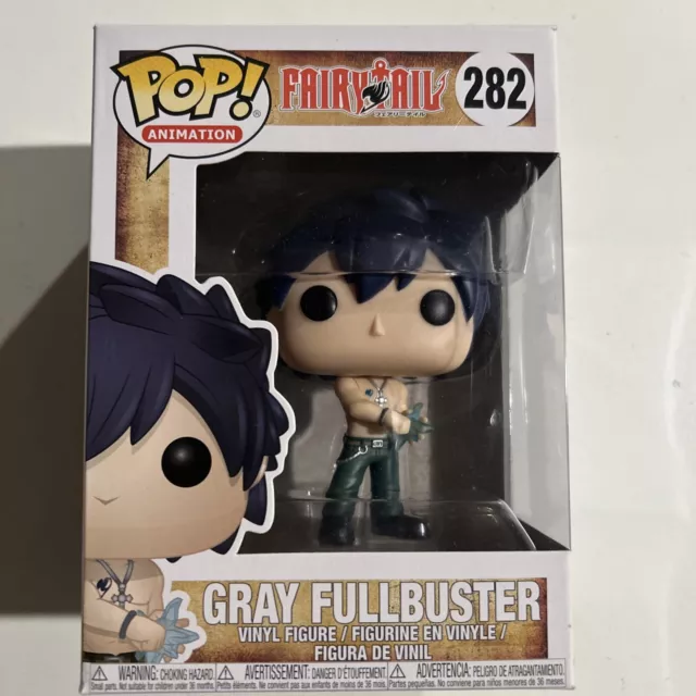 Funko POP! Animation Anime Fairy Tail Gray Fullbuster #282 Vinyl Figure NEW