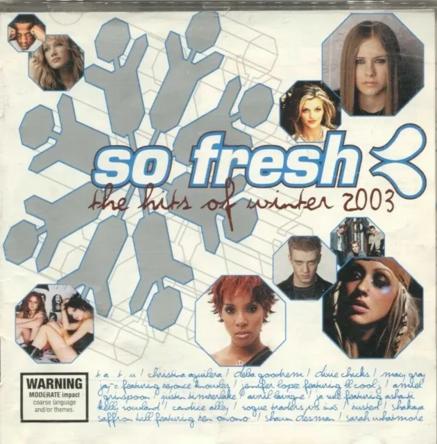 SO FRESH : The Hits of Winter 2003 CD (Sony, 2003) Free Post