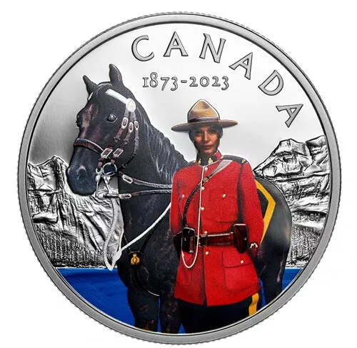 2023 CANADA $20 RCMP 150ᵗʰ ANNIVERSARY 1oz .9999 Pure Silver Proof Coin