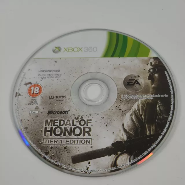 *Disc Only* Medal of Honor Tier 1 Edition Xbox 360 Action Video Game PAL