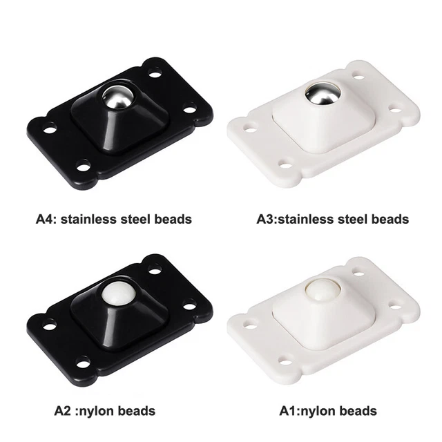 4 pz ruote per mobili rullo in acciaio inox mobili autoadesivi CastH7