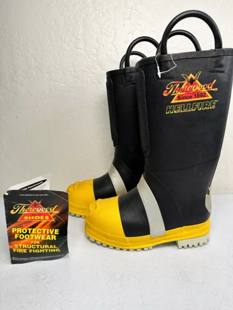 Men's Thorogood Hellfire Boots Rubber Insulated Structural Firefighting Sz 5.5 M Men's Thorogood Hellfire Boots Rubber Insulated Structural Firefighting Sz 5.5 M