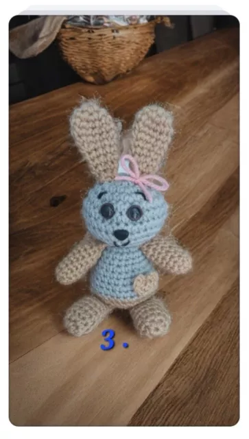 Gehäkelte Häschen 🐰 Amigurumi Hase Häschen Osterhase Kuscheltier Häkeltiere 2